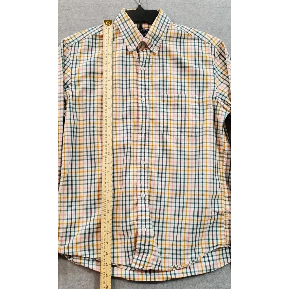 Lot of 2 J. Crew Plaid Button Down Shirts Medium‎ Classic / Slim Untucked